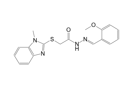 acetic acid, [(1-methyl-1H-benzimidazol-2-yl)thio]-, 2-[(E)-(2-methoxyphenyl)methylidene]hydrazide
