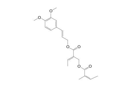 3-(3,4-DIMETHOXYPHENYL)-2E-PROPENYL-2-(2-METHYL-2Z-BUTENOYLOXYMETHYL)-2Z-BUTENOATE