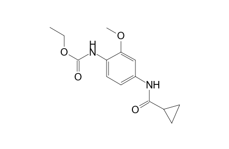 Carbamic acid, [4-[(cyclopropylcarbonyl)amino]-2-methoxyphenyl]-, ethyl ester