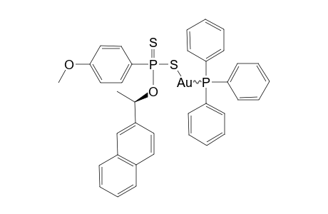 [AU(PPH3)(R1PS2(OR2)],(R1:4-METHOXYPHENYL),[R2:(S)-(-)-O-(2-NAPHTHYL)-ETHYL