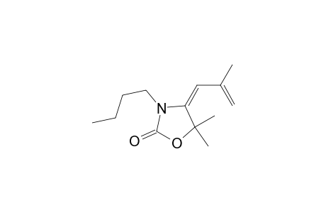 3-n-Butyl-5,5-dimethyl-4-(2-methylallylidene)oxazolidin-2-one