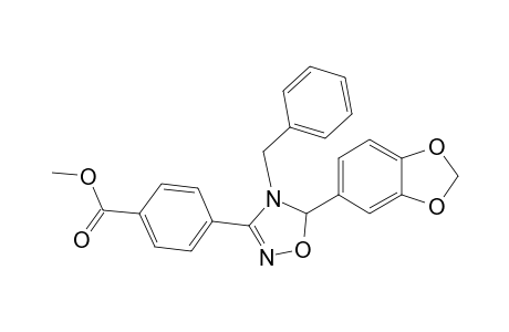 4-(5-Benzo[1,3]dioxol-5-yl-4-benzyl-4,5-dihydro-[1,2,4]oxadiazol-3-yl)-benzoic acid methyl ester