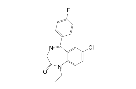 7-CHLORO-1-ETHYL-5-(PARA-FLUOROPHENYL)-3H-[1,4]-BENZODIAZEPIN-2-ONE