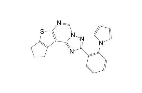 2-[2-(1H-pyrrol-1-yl)phenyl]-9,10-dihydro-8H-cyclopenta[4,5]thieno[3,2-e][1,2,4]triazolo[1,5-c]pyrimidine