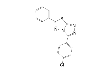 3-(4-chlorophenyl)-6-phenyl[1,2,4]triazolo[3,4-b][1,3,4]thiadiazole