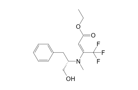 (S,E)-ethyl 4,4,4-trifluoro-3-((1-hydroxy-3-phenylpropan-2-yl)(methyl)amino)but-2-enoate
