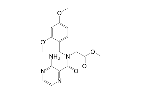 N-Methoxycarbonylmethyl-N-(2,4-dimethoxyphenylmethyl)-3-aminopyrazine-2-carboxamide