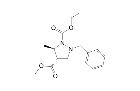 Ethyl 4,5-trans-2-Benzyl-4-methoxycarbonyl-5-methyl-1-pyrazolidinecarboxylate