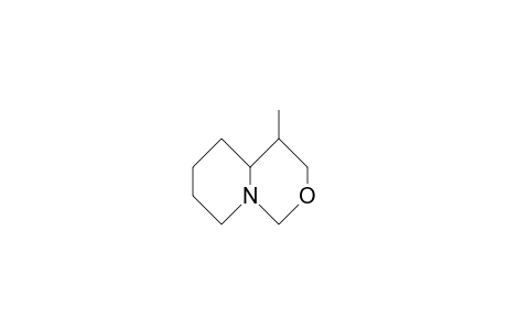 cis-(H-4,H-4A)-4eq-Methyl-perhydro-pyrido(1,2-C)(1,3)oxazine