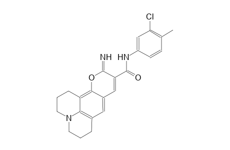 1H,5H,11H-[1]benzopyrano[6,7,8-ij]quinolizine-10-carboxamide, N-(3-chloro-4-methylphenyl)-2,3,6,7-tetrahydro-11-imino-