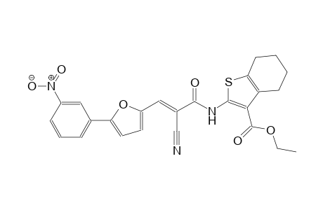 ethyl 2-({(2E)-2-cyano-3-[5-(3-nitrophenyl)-2-furyl]-2-propenoyl}amino)-4,5,6,7-tetrahydro-1-benzothiophene-3-carboxylate