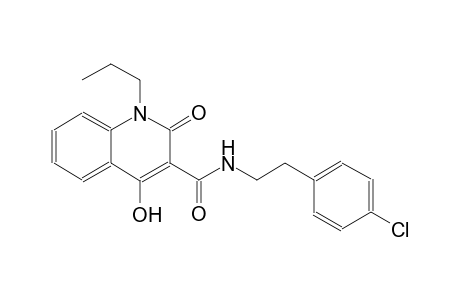 N-[2-(4-chlorophenyl)ethyl]-4-hydroxy-2-oxo-1-propyl-1,2-dihydro-3-quinolinecarboxamide