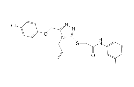 2-({4-allyl-5-[(4-chlorophenoxy)methyl]-4H-1,2,4-triazol-3-yl}sulfanyl)-N-(3-methylphenyl)acetamide