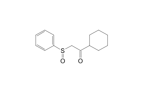 1-Cyclohexyl-2-(phenylsulfinyl)ethanone