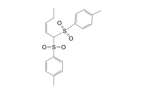 Benzene, 1,1'-[2-pentenylidenebis(sulfonyl)]bis[4-methyl-, (E)-