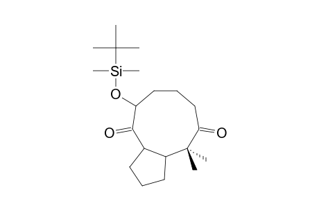 (1R*,8S*)-3-(TERT.-BUTYLDIMETHYLSILYLOXY)-7,7-DIMETHYL-2,6-DIOXOBICYCLO-[7.3.0]-DODECANE