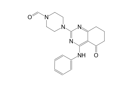 1-piperazinecarboxaldehyde, 4-[5,6,7,8-tetrahydro-5-oxo-4-(phenylamino)-2-quinazolinyl]-