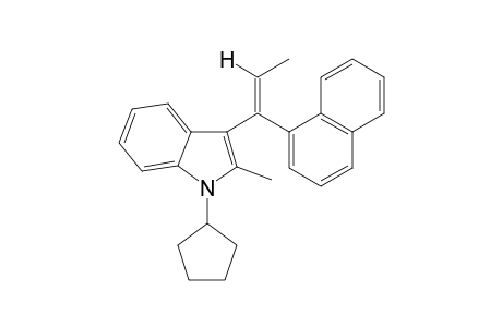 1-Cyclopentyl-2-methyl-3-(1-naphthyl-1-propen-1-yl)-1H-indole II