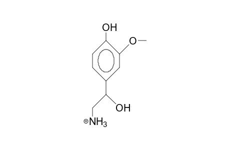2-Ammonio-1-(4-hydroxy-3-methoxy-phenyl)-ethanol cation