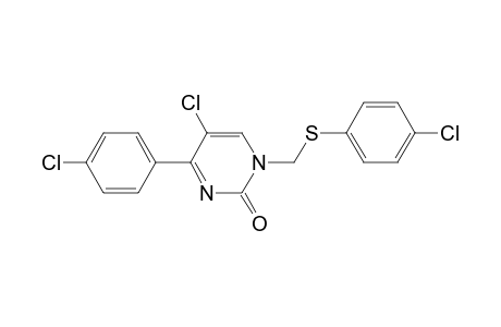 2(1H)-Pyrimidinone, 5-chloro-4-(4-chlorophenyl)-1-[[(4-chlorophenyl)thio]methyl]-