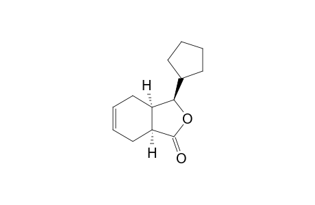 trans (3,3a)-3-cyclopentyl cis(3a,7a)-3a,4,7,7a-tetrahydro(3H)isobenzofuran-1-one