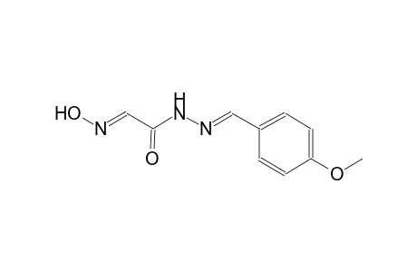 (2E)-2-(hydroxyimino)-N'-[(E)-(4-methoxyphenyl)methylidene]ethanohydrazide