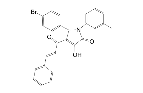 5-(4-bromophenyl)-3-hydroxy-1-(3-methylphenyl)-4-[(2E)-3-phenyl-2-propenoyl]-1,5-dihydro-2H-pyrrol-2-one