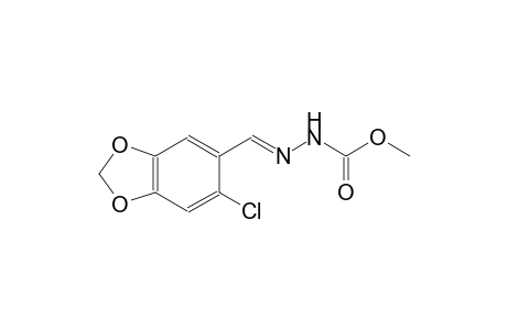 methyl (2E)-2-[(6-chloro-1,3-benzodioxol-5-yl)methylene]hydrazinecarboxylate