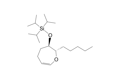 cis-(2S,3R)-2-Pentyl-3-triisopropylsilyloxyl-2,3,4,5-tetrahydrooxepine