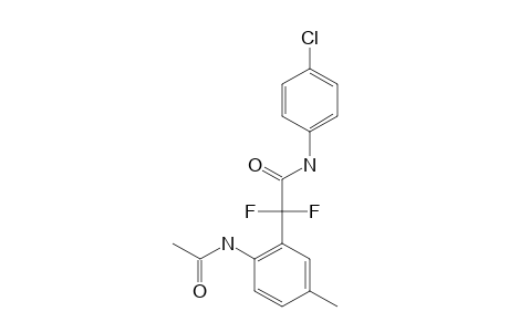 2-(2-ACETAMIDO-5-METHYLPHENYL)-N-(4-CHLOROPHENYL)-2,2-DIFLUOROACETAMIDE