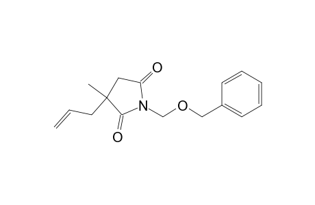 2,5-Pyrrolidinedione, 3-methyl-1-[(phenylmethoxy)methyl]-3-(2-propenyl)-, (.+-.)-