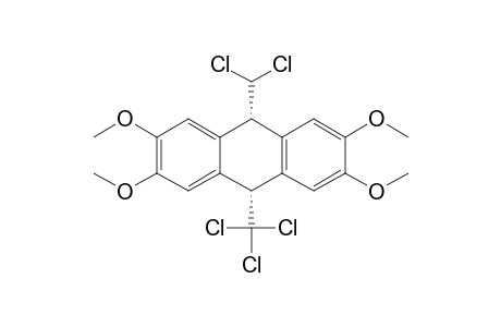 9-(dichloromethyl)-2,3,6,7-tetramethoxy-10-(trichloromethyl)-9,10-dihydroanthracene