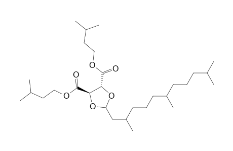 di(3-methylbutyl) (4R,5R)-2-[(2RS,6RS)-2,6,10-trimethylundecyl]-1,3-dioxolane-4,5-dicarboxylate