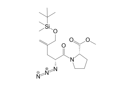(R)-2-Azido-4-(tertbutyldimethylsilyloxymethyl)pent-4-enoic Acid [(2S)-Methoxycarbonylpyrrolidinyl]amide
