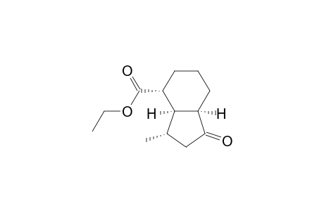(1R*,2R*,6R*,9S*)-2-Carbethoxy-9-methyl-7-oxobicyclo[4.3.0]nonane