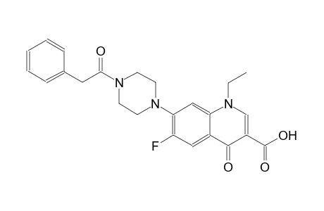 1-ethyl-6-fluoro-4-oxo-7-[4-(phenylacetyl)-1-piperazinyl]-1,4-dihydro-3-quinolinecarboxylic acid