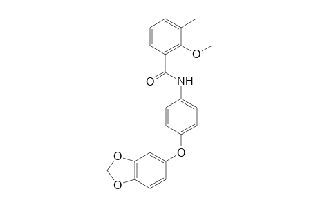 Benzamide, N-[4-(1,3-benzodioxol-5-yloxy)phenyl]-2-methoxy-3-methyl-