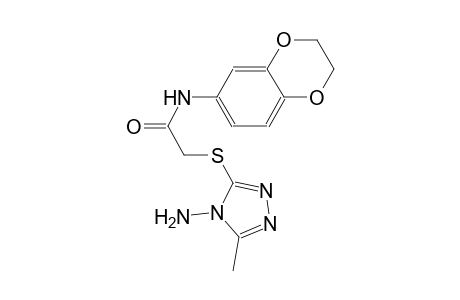 acetamide, 2-[(4-amino-5-methyl-4H-1,2,4-triazol-3-yl)thio]-N-(2,3-dihydro-1,4-benzodioxin-6-yl)-