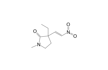 3-Ethyl-1-methyl-3-[(E)-2-nitroethenyl]-2-pyrrolidinone