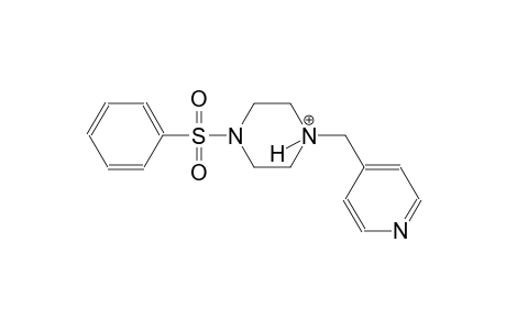 1-(phenylsulfonyl)-4-(4-pyridinylmethyl)piperazin-4-ium