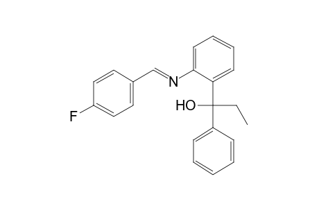 alpha-ETHYL-2-[(p-FLUOROBENZYLIDENE)AMINO]BENZHYDROL