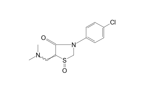 3-(p-CHLOROPHENYL)-5-[(DIMETHYLAMINO)METHYLENE]-4-THIAZOLIDINONE, 1-OXIDE