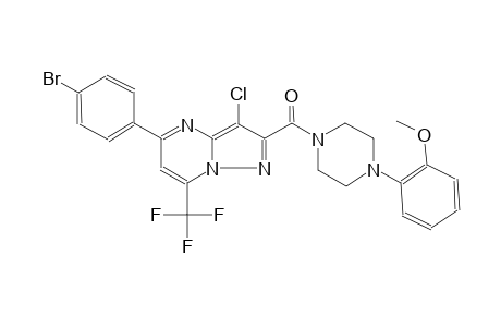 2-(4-{[5-(4-bromophenyl)-3-chloro-7-(trifluoromethyl)pyrazolo[1,5-a]pyrimidin-2-yl]carbonyl}-1-piperazinyl)phenyl methyl ether