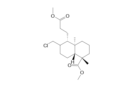 Methyl 3-{[ 1S-( 1.alpha.,4a.beta.,5.beta.,6.alpha.,8a.alpha.)]-2-Chloromethyl-decahydro-5,8a-dimethyl-5-methoxycarbonyl}-1-naphthalene propanoate