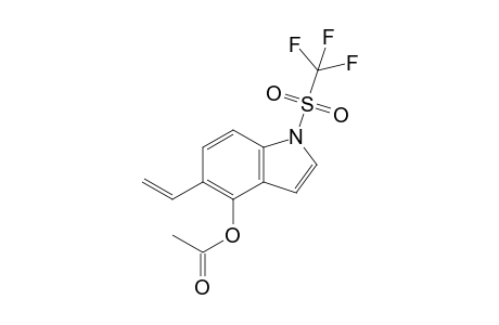 4-Acetoxy-1-trifluoromethanesulfonyl-5-ethenylindole