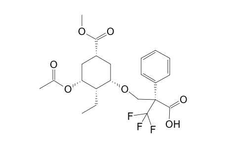 (+)-(1R,3S,4S,5R)-5-Acetoxy-3-hydroxy-4-ethyl-1-(methoxycarbonyl)cyclohexane (R)-MTPA ester