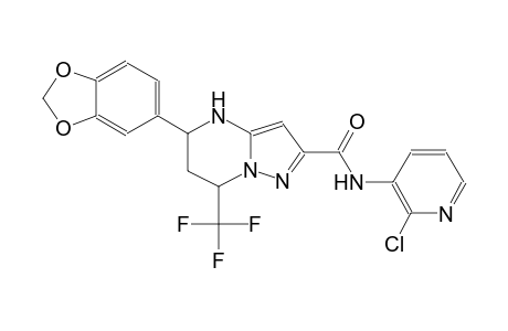 5-(1,3-benzodioxol-5-yl)-N-(2-chloro-3-pyridinyl)-7-(trifluoromethyl)-4,5,6,7-tetrahydropyrazolo[1,5-a]pyrimidine-2-carboxamide