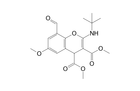 Dimethyl 2-(tert-butylamino)-8-formyl-6-methoxy-4H-chromene-3,4-dicarboxylate