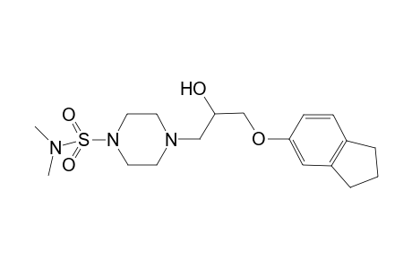 4-[3-(2,3-dihydro-1H-inden-5-yloxy)-2-hydroxypropyl]-N,N-dimethylpiperazine-1-sulfonamide