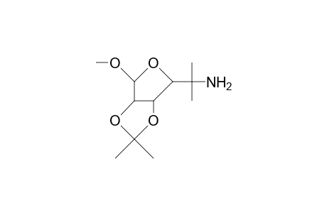 Methyl 5-amino-5,6-dideoxy-2,3-O-isopropylidene-5-C-methyl-B-L-ribo-hexofuranoside